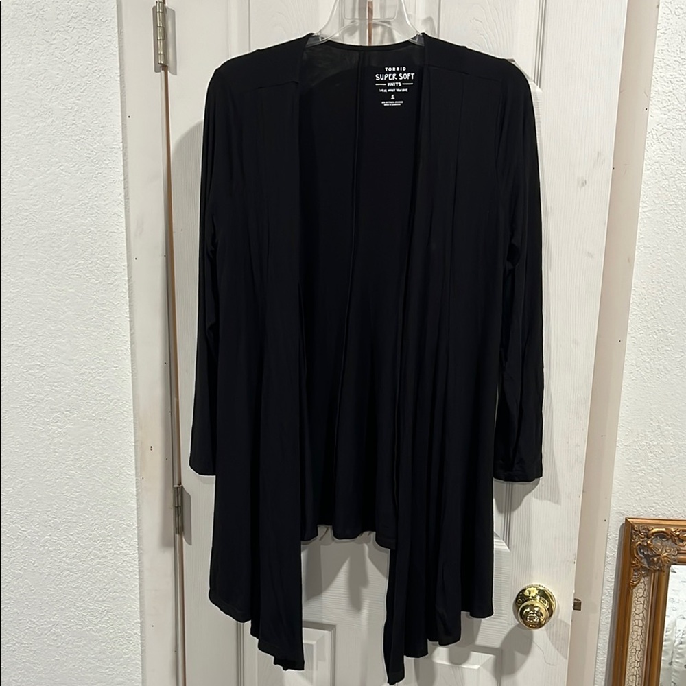 Torrid Black Super Soft Knit Top size 1